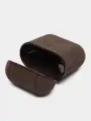 Коричневый чехол для Airpods 1/2, тканевый