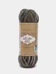 Зеленый пряжа Носочная Alize Superwash Artisan 75% шерсть, 25% полиамид, 100 г, 420 м
