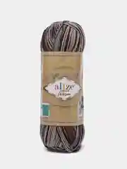 Коричневый пряжа Носочная Alize Superwash Artisan 75% шерсть, 25% полиамид, 100 г, 420 м