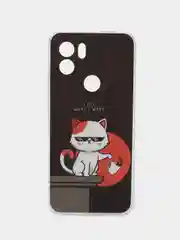 Тёмно-серый чехол для Xiaomi Redmi A1 Plus / A1+ A2+ Poco C51 (Сяоми Редми А1 Плюс / А1+) с рисунком