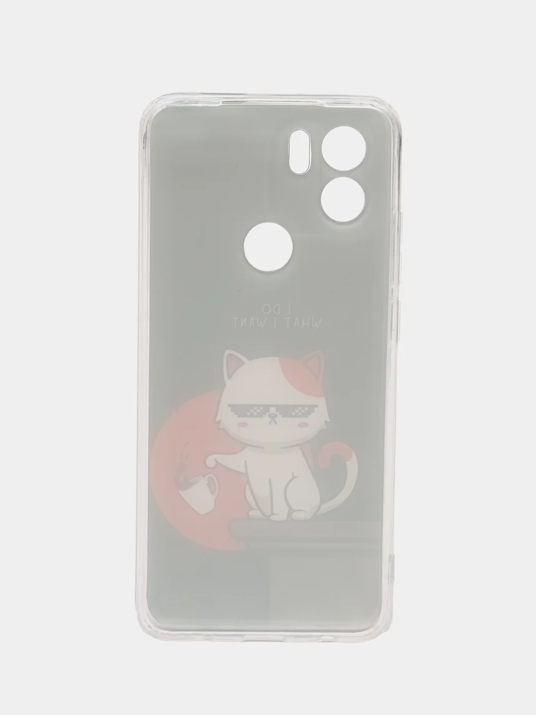 Тёмно-серый чехол для Xiaomi Redmi A1 Plus / A1+ A2+ Poco C51 (Сяоми Редми А1 Плюс / А1+) с рисунком