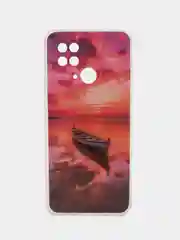 Коралловый чехол для Xiaomi Redmi 10C, Poco C40 / Сяоми Редми 10С, Поко С40, силиконовый, с рисунком