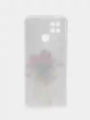Кремовый чехол для Xiaomi Redmi 10C, Poco C40 / Сяоми Редми 10С, Поко С40, силиконовый, с рисунком