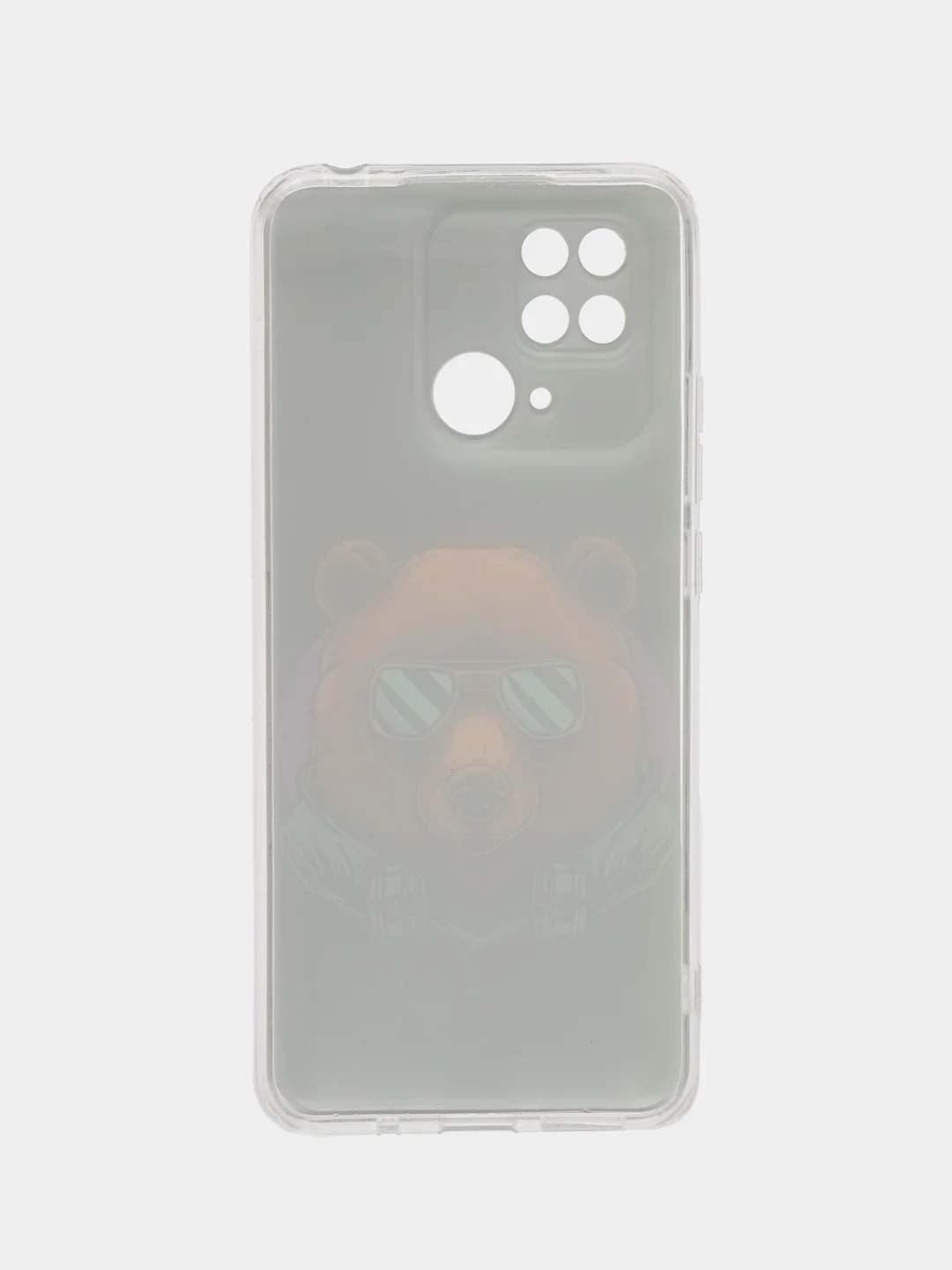 Приглушённый хаки чехол для Xiaomi Redmi 10C, Poco C40 / Сяоми Редми 10С, Поко С40, силиконовый, с рисунком