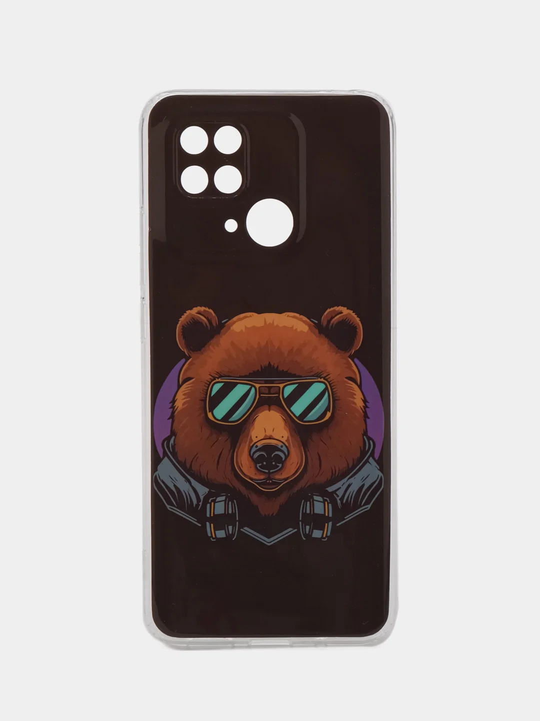 Приглушённый хаки чехол для Xiaomi Redmi 10C, Poco C40 / Сяоми Редми 10С, Поко С40, силиконовый, с рисунком