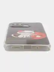 Серый металлик чехол для Xiaomi Redmi 10C, Poco C40 / Сяоми Редми 10С, Поко С40, силиконовый, с рисунком