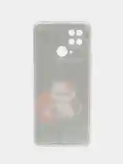 Серый металлик чехол для Xiaomi Redmi 10C, Poco C40 / Сяоми Редми 10С, Поко С40, силиконовый, с рисунком