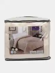 Молочный покрывало на кровать (диван), размер - 240*260,Состав ткани - верх (велюр).низ-хлопок
