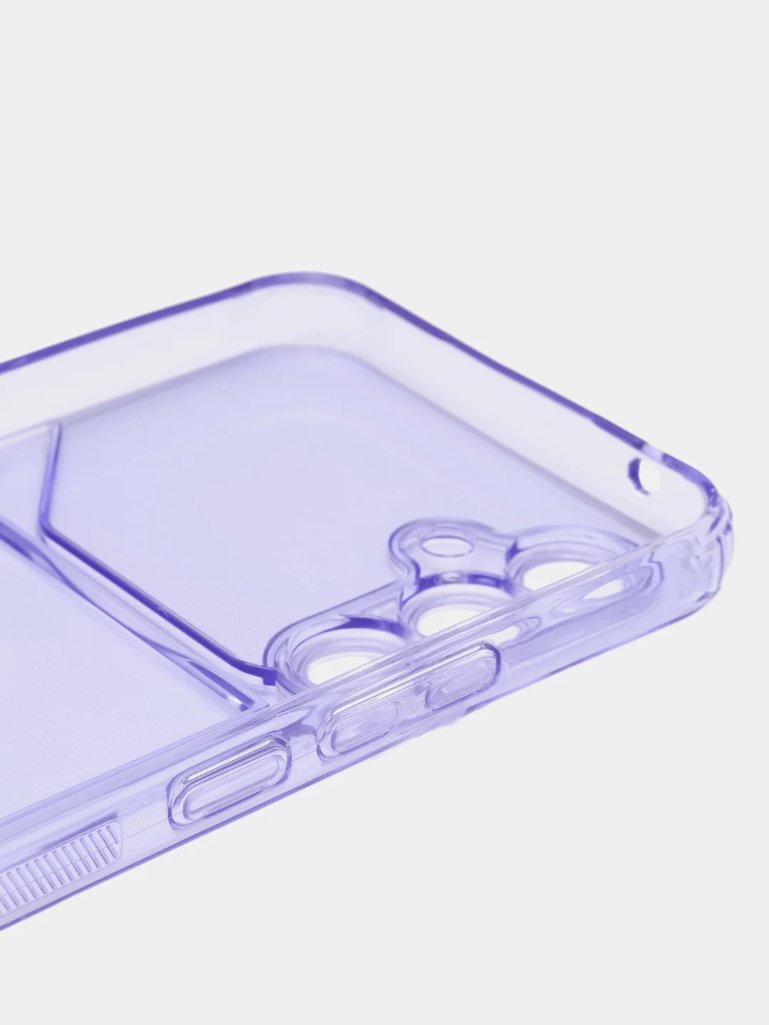 Лавандовый чехол с карманом для карт для Samsung Galaxy A54, прозрачный, Самсунг Галакси А54