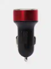 Красный автомобильное зарядное устройство, 2 USB