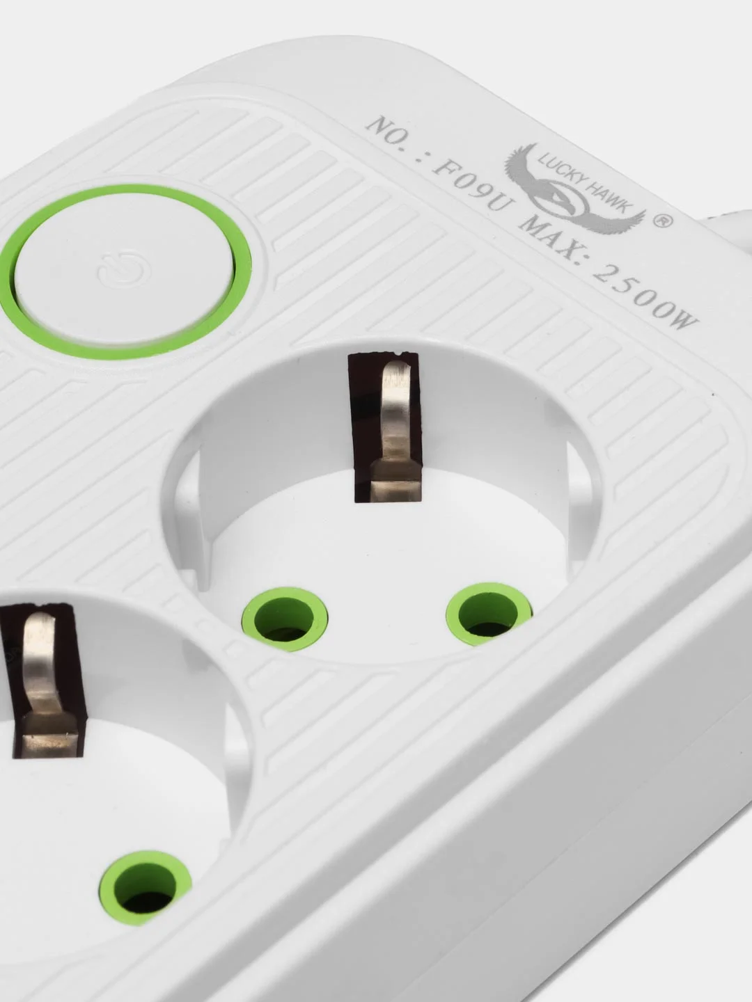 Белый сетевой фильтр-удлинитель, с USB портами и Type-C