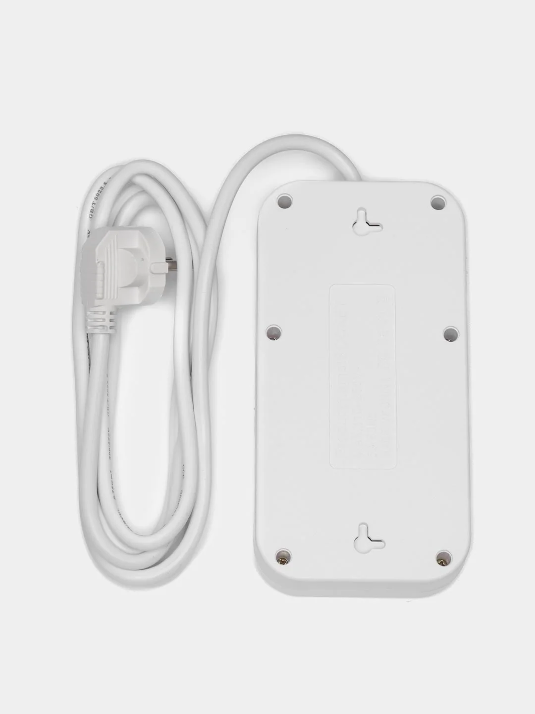 Белый сетевой фильтр-удлинитель, с USB портами и Type-C