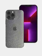 Тёмно-серый защитная пленка на iPhone 11/12/12Pro/13Pro/13 Pro Max/14Pro,15 под карбон на заднюю часть