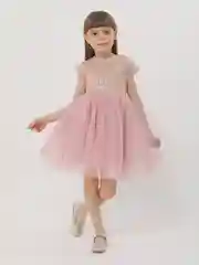 Розовый праздничное, нарядное платье для девочки