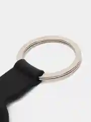 Черный чехол-брелок защитный для Apple Airtag, силиконовый, с кольцом, подвеска на трекер