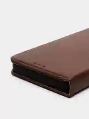 Коричневый чехол-книжка Realme C53/Realme C51 (Реалми С51/Реалми С53), искусственная кожа