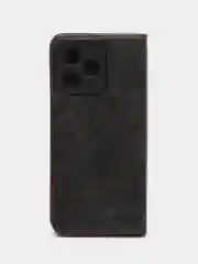 Черный чехол-книжка Realme C53/Realme C51 (Реалми С51/Реалми С53), искусственная кожа