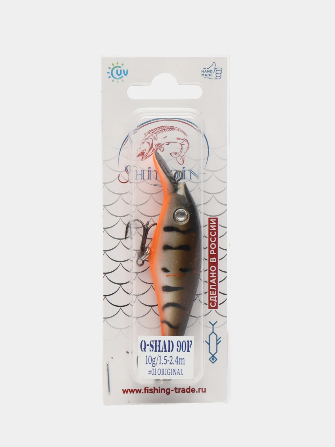 Воблер SHINDIN Q-Shad 90F, 90 мм / 10 г / 1,5 - 2,4 м, цвет: 01 "original"