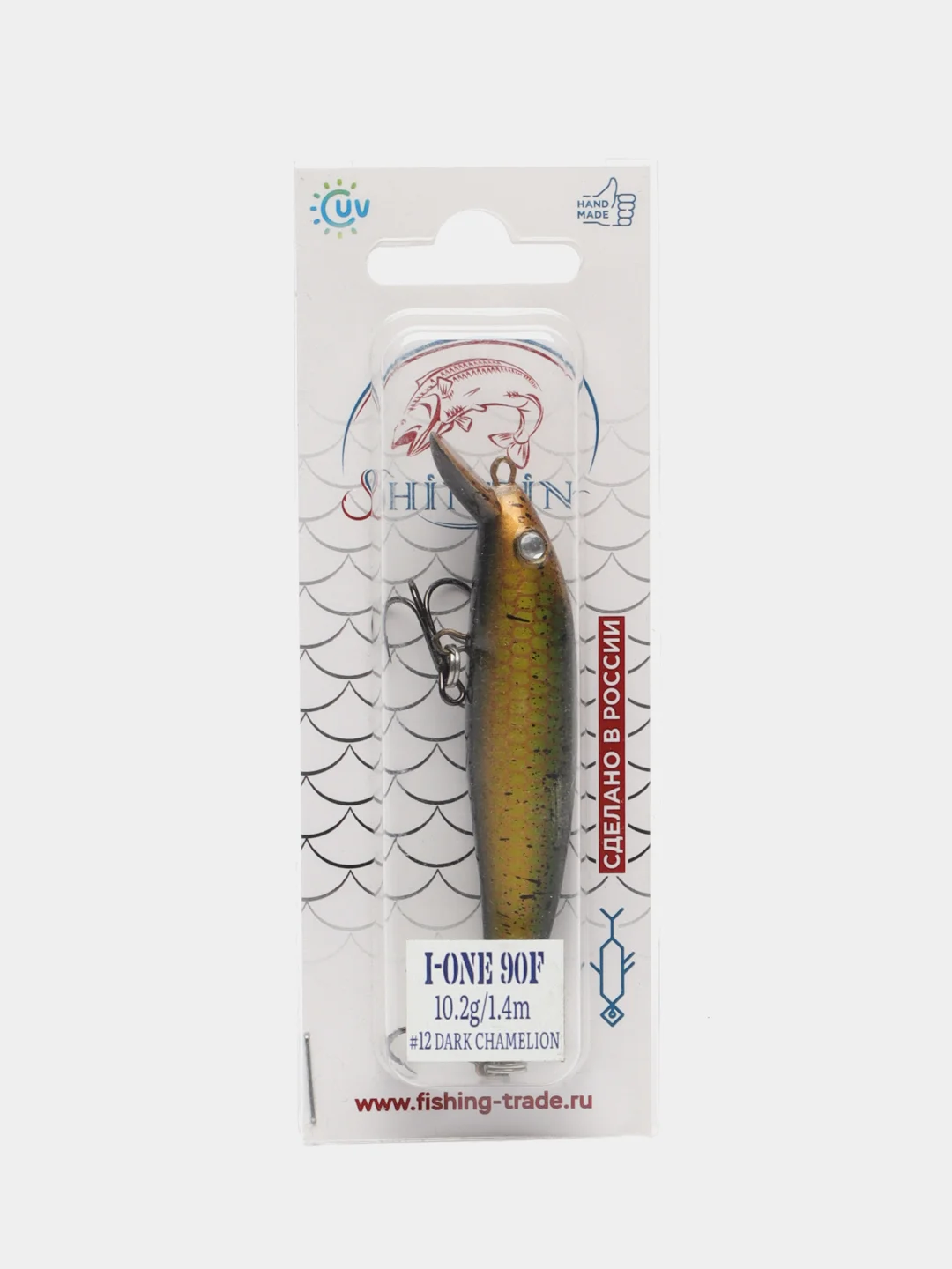 Воблер Shindin I-One 90F (90 mm/10,2 g/1,4 m), #12 dark chameleon