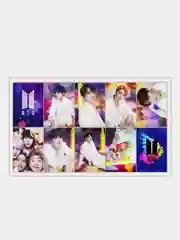 Зеленый наклейки BTS, K-POP