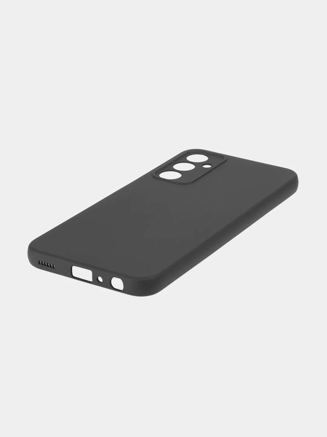 Черный чехол ROSCO для Samsung Galaxy A24 матовый, силиконовый, тонкий, бортик вокруг камер