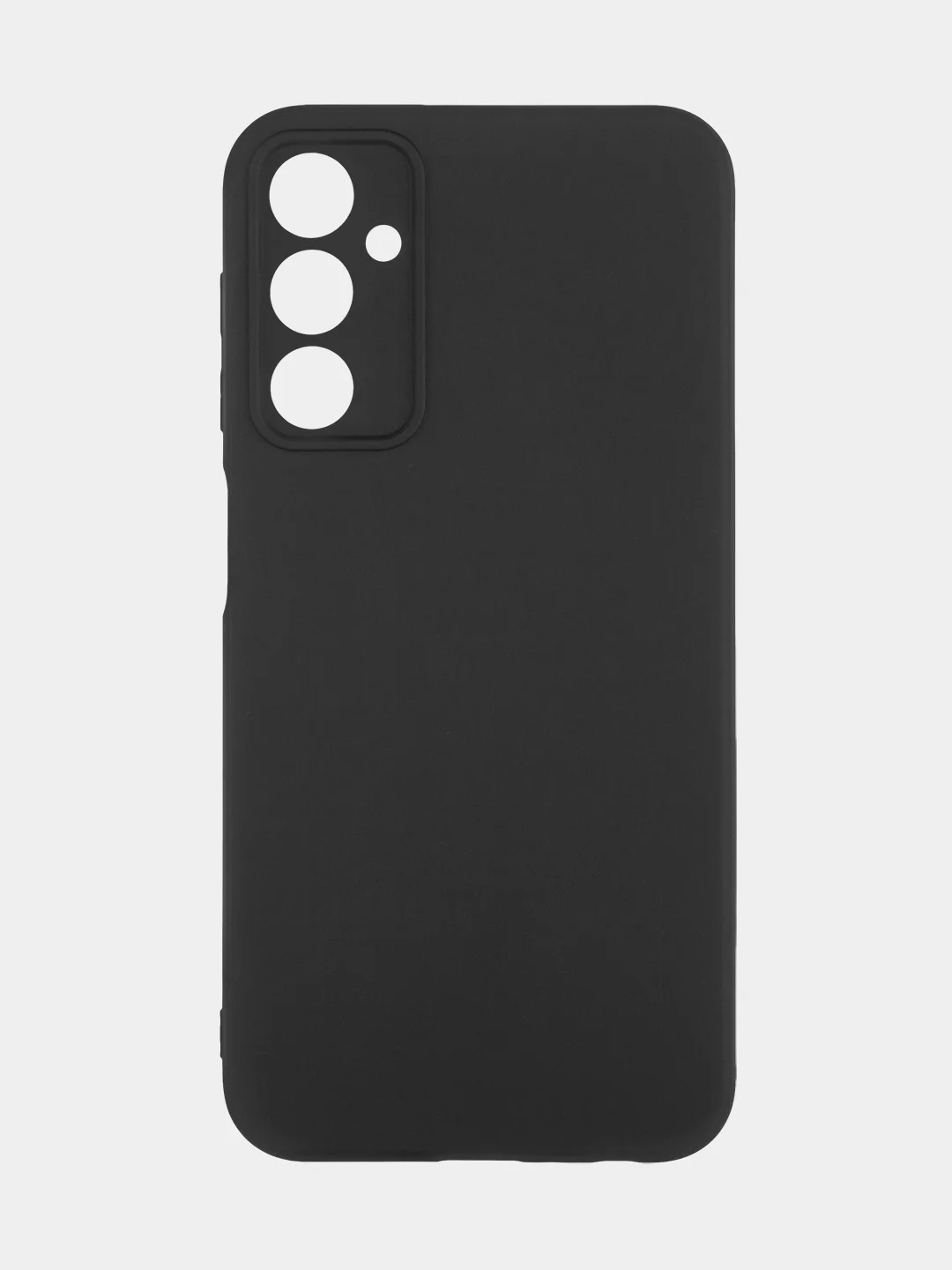 Черный чехол ROSCO для Samsung Galaxy A24 матовый, силиконовый, тонкий, бортик вокруг камер