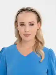 Черный эластичный ободок с зубчиками