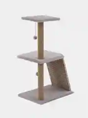 Серый когтеточка для кошки "Макси", мягкая, 58*38*98, HomeStuff, с мятой