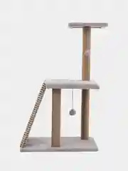 Серый когтеточка для кошки "Макси", мягкая, 58*38*98, HomeStuff, с мятой