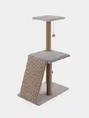 Серый когтеточка для кошки "Макси", мягкая, 58*38*98, HomeStuff, с мятой