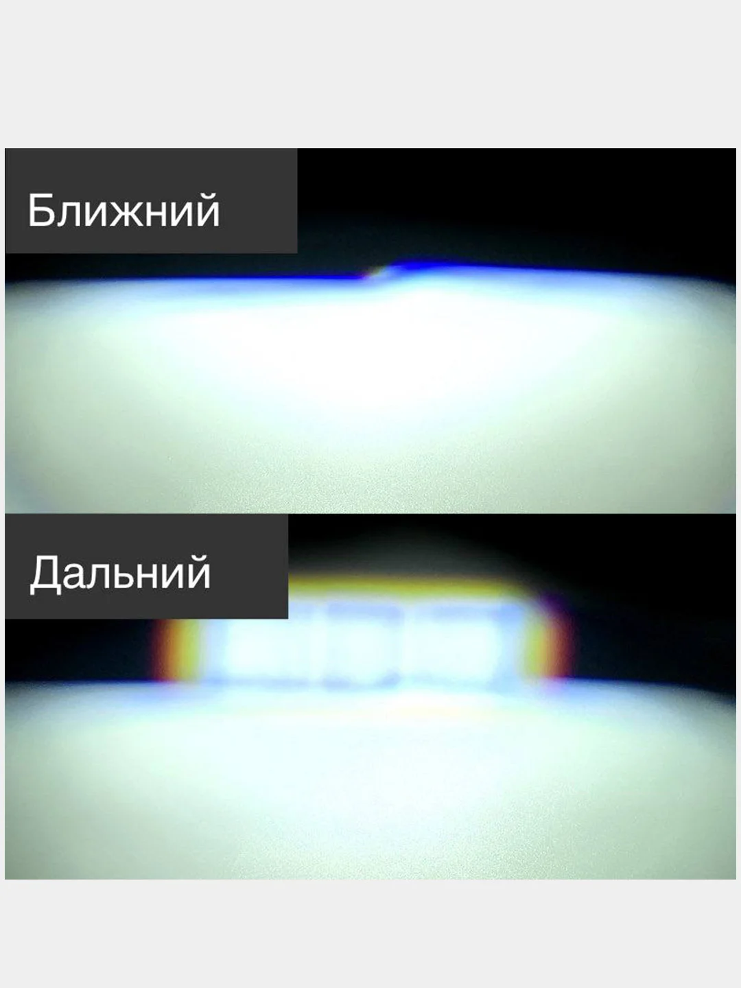 Белый мини BiLED линзы Y6, светодиодные билед лампы, цоколь H4 12 - 24 V