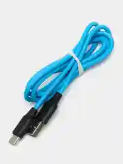 Мягкий Силиконовый USB кабель провод зарядник шнур Micro, Type-C, iPhone Lightning Android