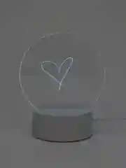 Прозрачный светильник 3D цветной RGB с пультом д/у - доска для рисования с маркером, LED ночник
