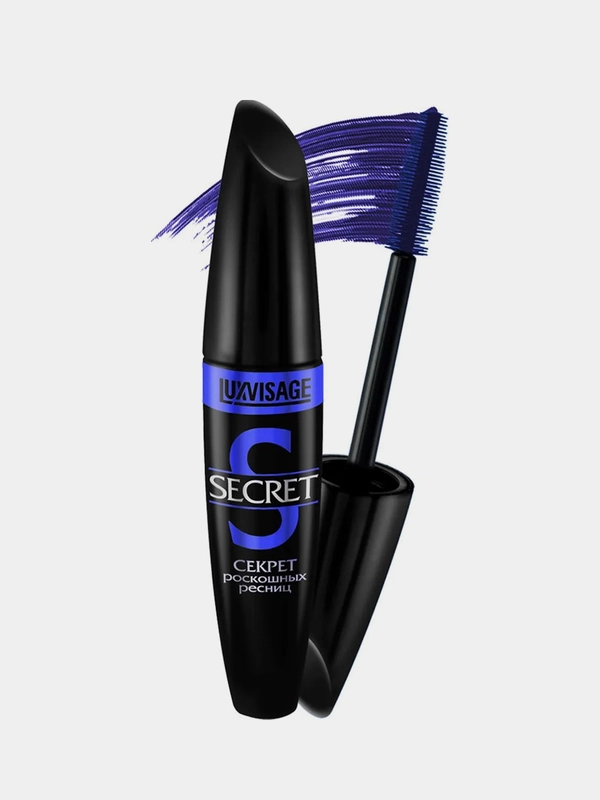 Тушь для ресниц LUXVISAGE Секрет роскошных ресниц, синяя, 12 г