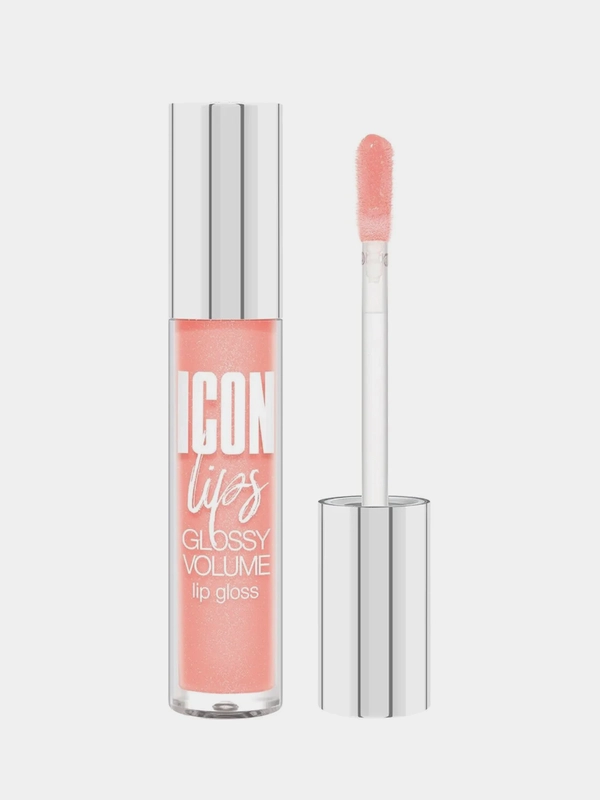 Блеск для губ с эффектом объема LUXVISAGE ICON lips, тон 502, Creamy Peach, 4 мл