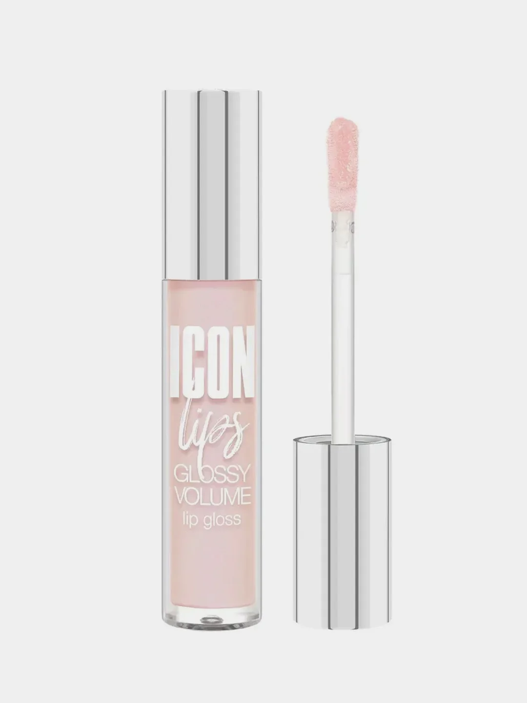 Блеск для губ с эффектом объема LUXVISAGE ICON lips glossy volume, тон 501 Baby Pink, 3,4г