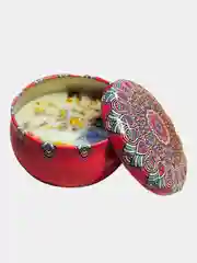 Алый свеча ароматическая в металлической банке