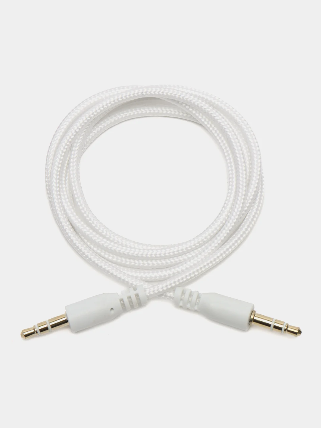 Аудио кабель AUX, jack 3,5 мм, 1 м, тканевый