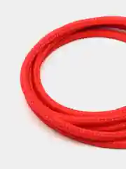 Красный аудио кабель AUX, jack 3,5 мм, 1 м, тканевый