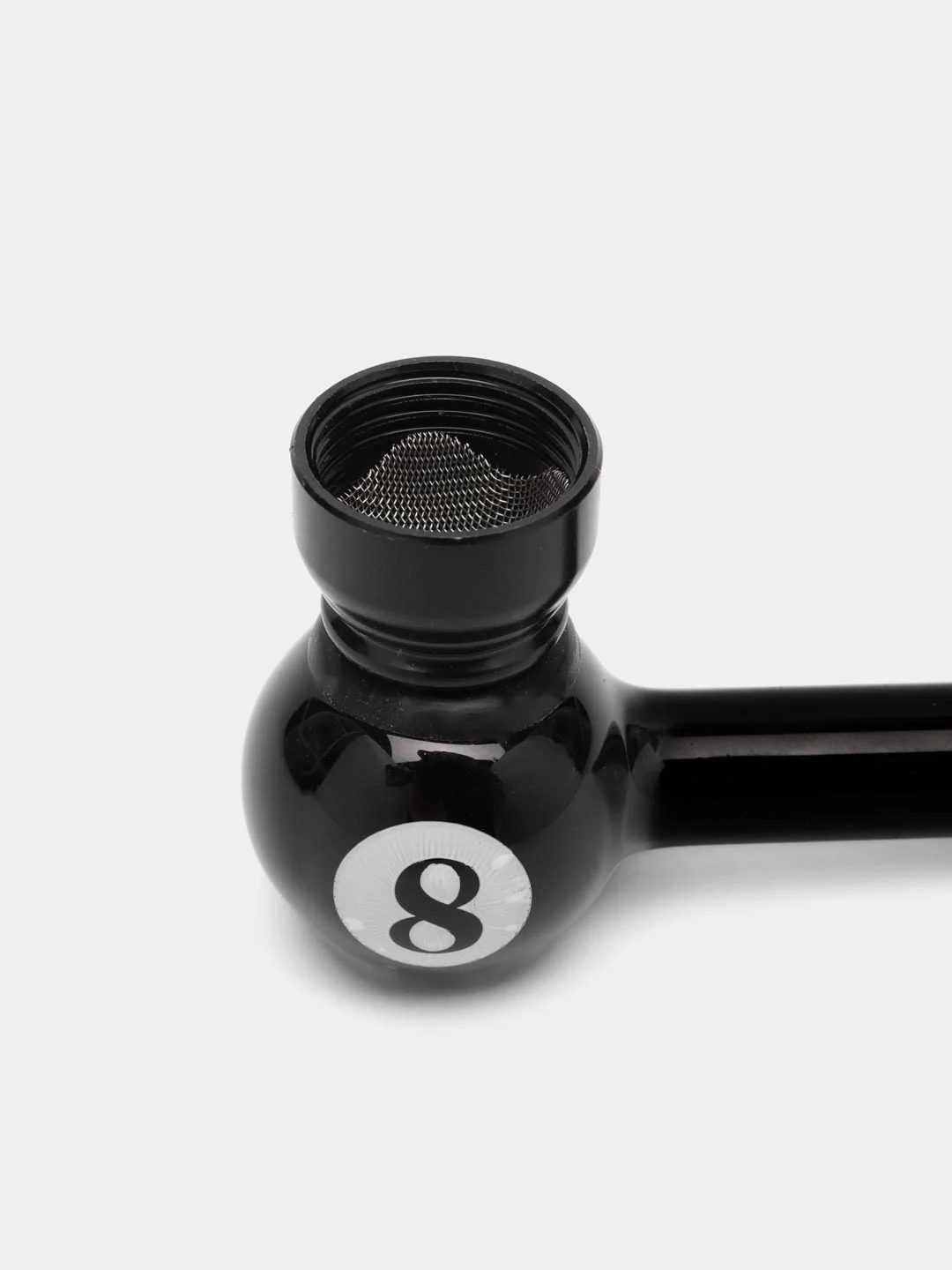 Трубка для курения D&K, черная, Glass Pipe, 12 см