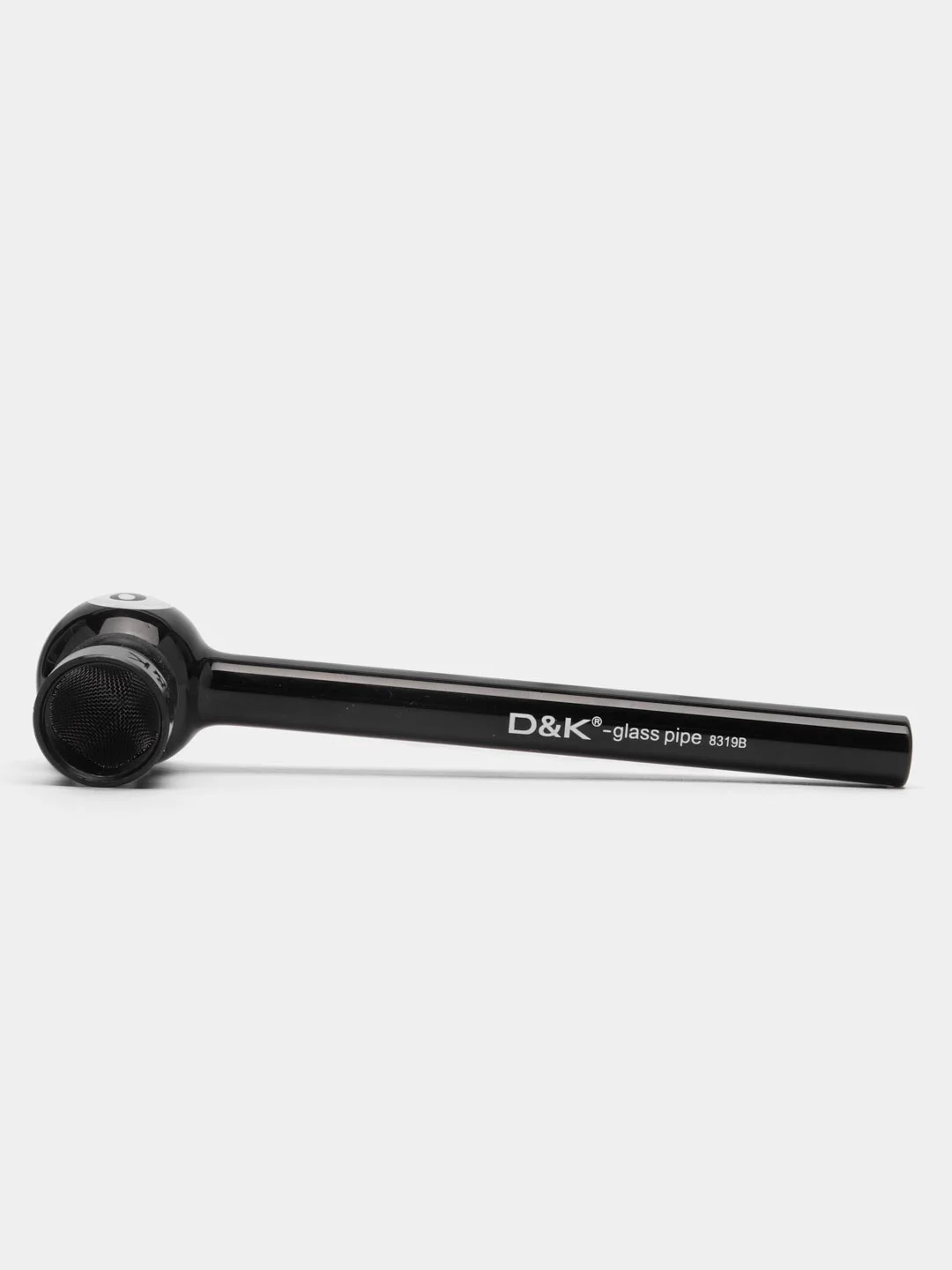Трубка для курения D&K, черная, Glass Pipe, 12 см