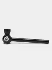 Трубка для курения D&K, черная, Glass Pipe, 12 см