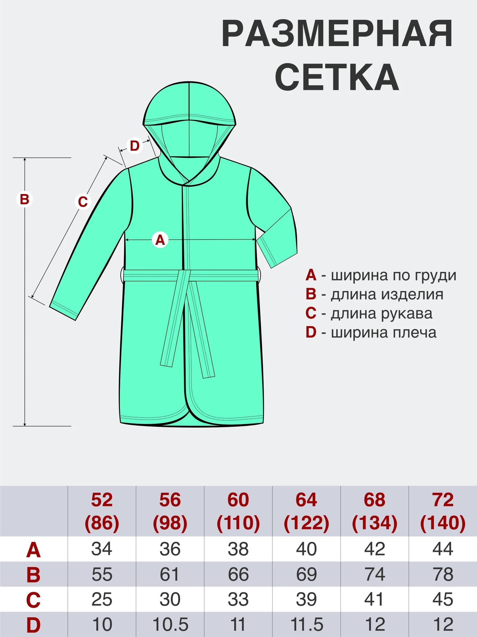 Голубой халат детский Утенок