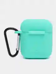 Бирюзовый силиконовый чехол для Airpods 1/2