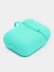 Бирюзовый силиконовый чехол для Airpods 1/2