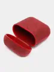 Красный чехол для Airpods 1/2, тканевый