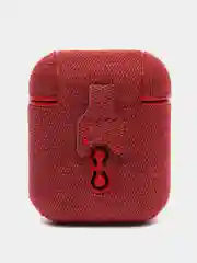 Красный чехол для Airpods 1/2, тканевый