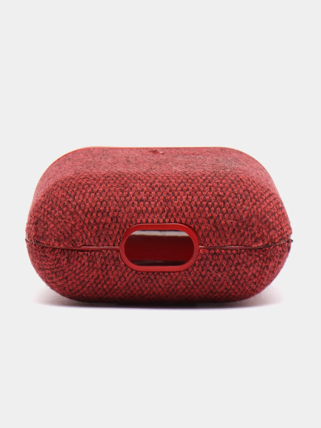 Красный чехол для Airpods 1/2, тканевый