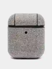 Серый чехол для Airpods 1/2, тканевый