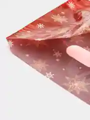 Красный пакеты новогодние, подарочные, по 10 шт